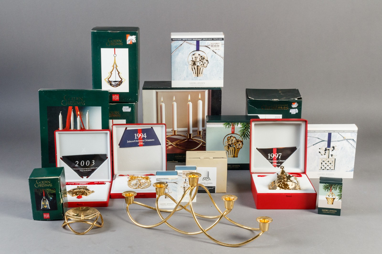 Samling Georg Jensen Og Holmegaard Julepynt Barnebys