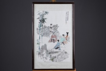 Japansk akvarel på papir
