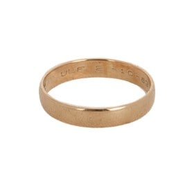 2023-1541 Vintage guldring af 14 kt, Str. 57