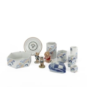 Royal Copenhagen, Bing & Grøndahl. Samling figurer, skåle mm. af porcelæn (11)
