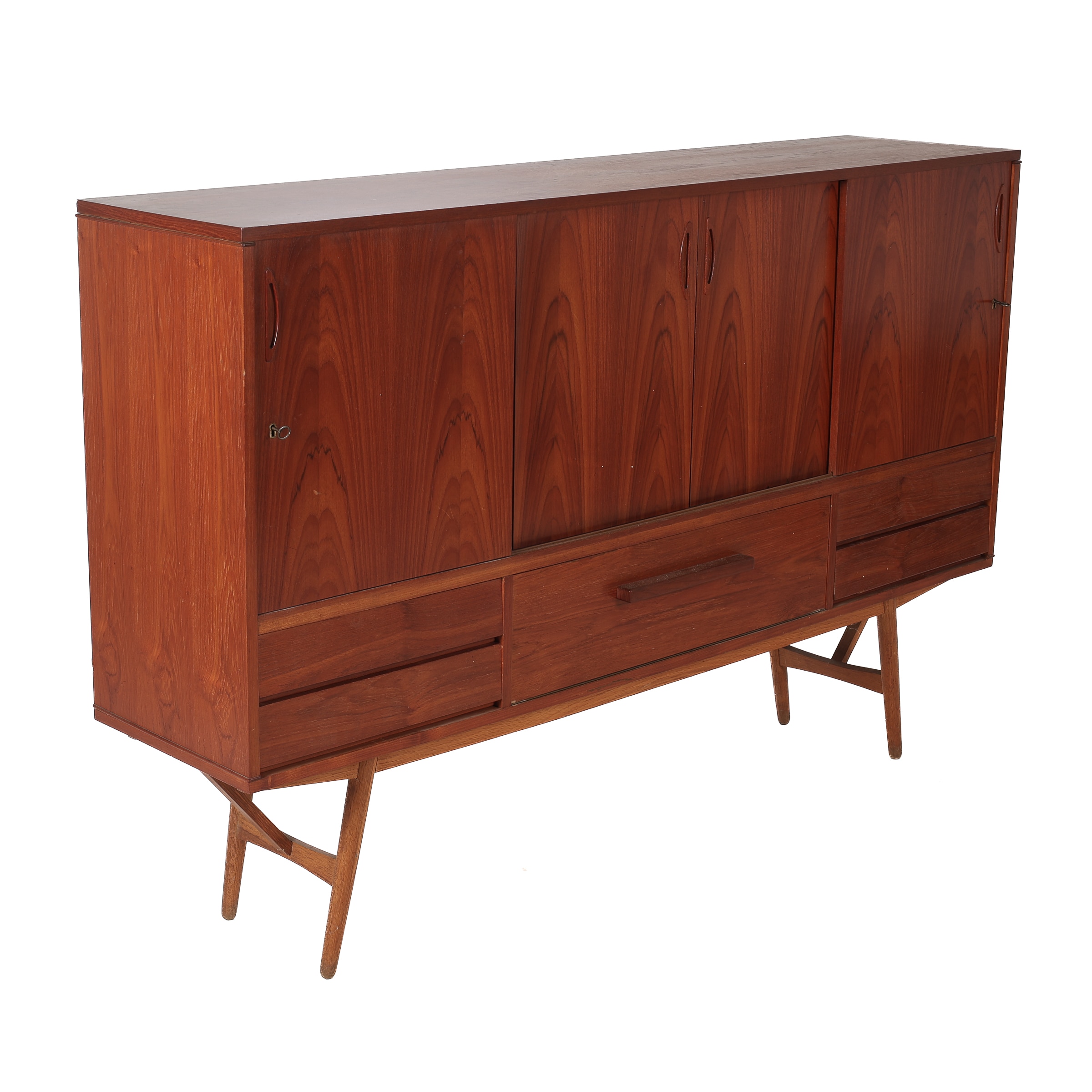Danish furniture manufacturer: High sideboard - teak wood