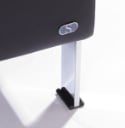 De Sede. Læne/lounge stole af sort læder og stål, model DS-118.(2)