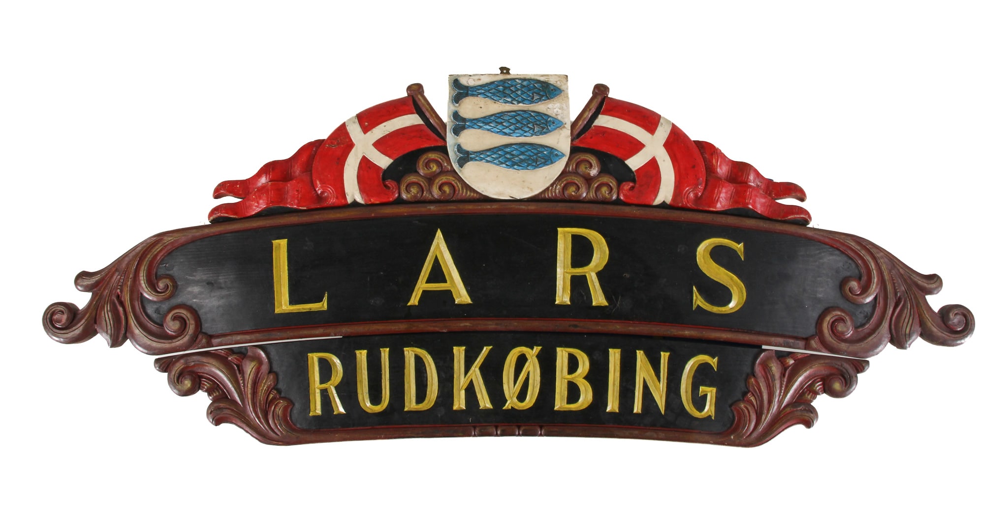 Name board: Lars of Rudkøbing from the 1900s.