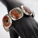 Bent Knudsen, Kolding. Bracelet in sterling silver with mosaic