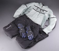 Leoshi. Motorcykel, dame jakke, bukser handsker - Lauritz.com