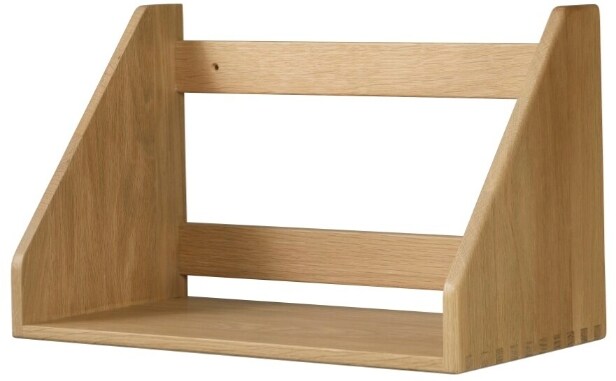 971 + 966. Børge Mogensen and Philip Bro for FDB. B5 shelf and Hiti pendant and table lamp, oak (5 boxes)