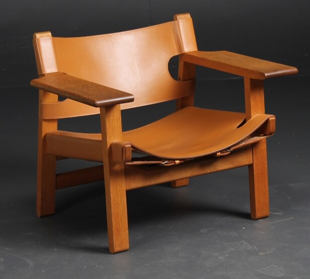 Børge Mogensen. Lænestol model 2226, 'Den spanske stol' 
