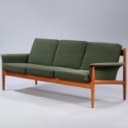 Grete Jalk for France & Son. Detached three-person. sofa in teak wood