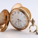Schweizisk dobbeltkapslet herrelommeur af 14 kt. guld, o. 1910