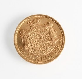 Danmark. 20 kroner guld 1910. Frederik VIII.