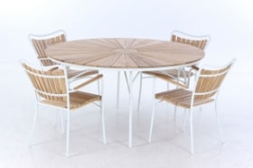Cinas. Havebord samt fire stole - Model Ellen (5)