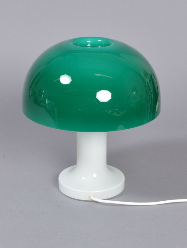 Bordlampe, Kastrup Holmegaard Glasværk, Parasol af Michael Bang 