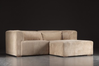 2-pers sofa med Chaiselong. Model Karl - Beige