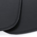 Cushions or seat cushions for Charles Eames chairs, model DAR & DSR, black leather. (6)
