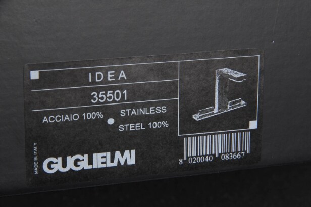 Guglielmi. Hi water armatur, model 'Idea', børstet stål