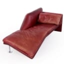 Jochen Flacke for Etienne Aigner. 'Muse' daybed in leather