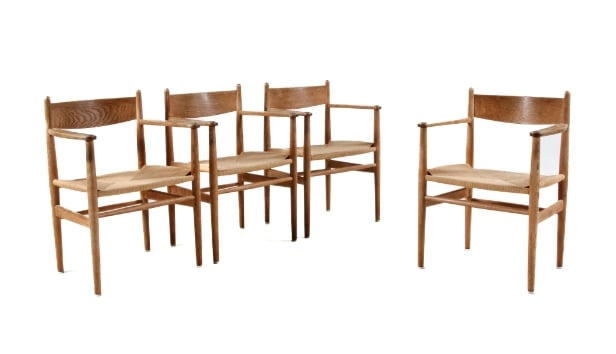 Hans J. Wegner, Fire armstole, model CH-37, 1960'erne (4)