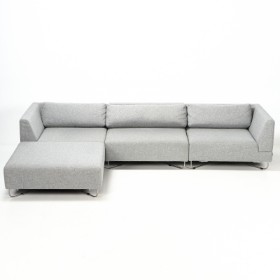 Bolia. Modul sofa, betrukket med gråt uldstof, 4 sektioner