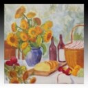 Susanne Dagmar Olsen. Akryl på lærred, blomstermaleri. , 8.dec. 'Svovlstikkerne'