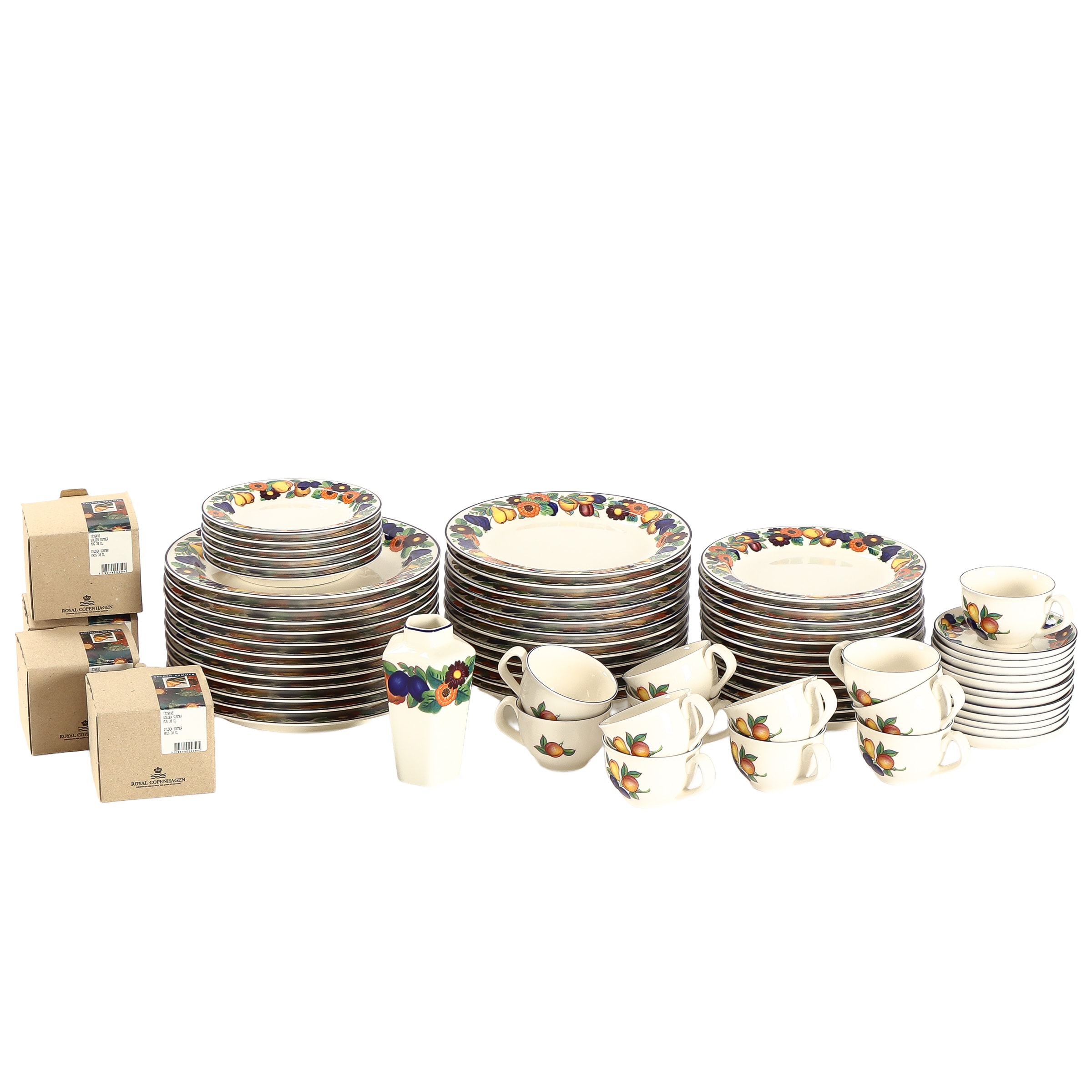 Royal Copenhagen. Golden Summer. Various parts service. (71)