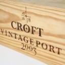 1 case of 6 bottles Croft vintage port 2003 (OWC)