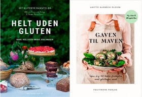 'Gaven til maven' af Anette Harbech Olesen og 'Helt uden gluten - Brød, boller og kager, der smager' af Kathrine Rosamunde Virring & Mette Marie Viscor (2)