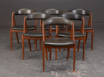 Kai Kristiansen. Et sæt på seks stole i teak, model 31 (6)