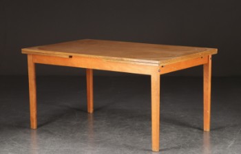 Poul M. Volther for FDB Møbler. Spisebord med hollandsk udtræk af egetræ