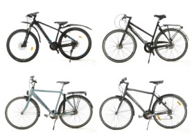 7687, 7688, 7689, 7691 - Samling cykler (4)