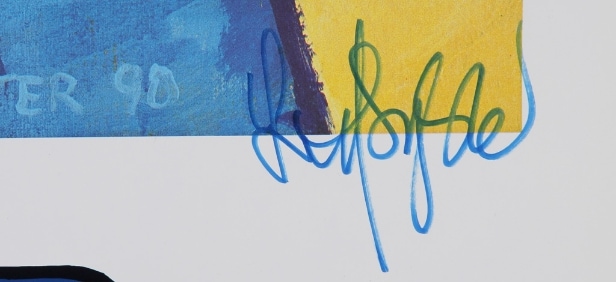 Leif Syvester. 'Hjerter Dame', signeret plakat  Denne vare er sat til omsalg under nyt varenummer 4235997