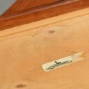 Severin Hansen Side /  Sengebord af teak m. flet - haslev Møbelfabrik