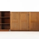 Mogens Koch. Cabinets and bookcase of mahogany. (3+3)