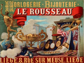 Belgisk plakat, Le Rousseau, omkr. 1910