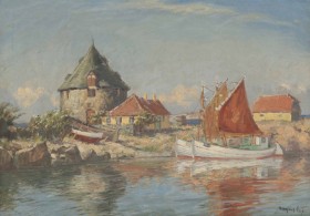 Mogens Ege (1893-1946): Motiv fra Bornholm