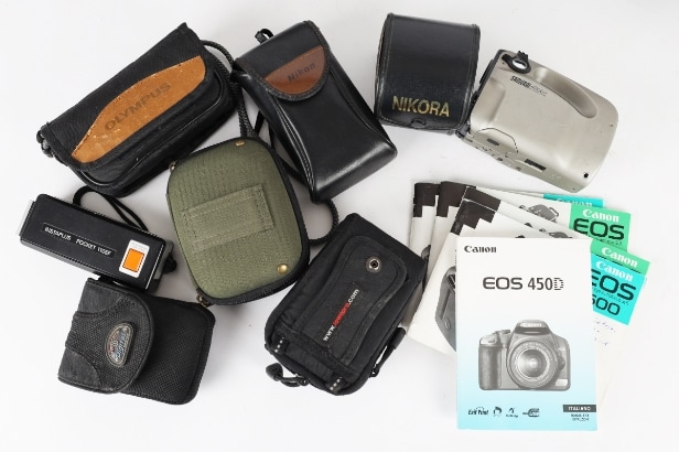 Canon, Nikkormat and others: A collection of cameras