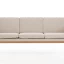 Mogens Koch for FDB Møbler. 3 pers. sofa, beige.