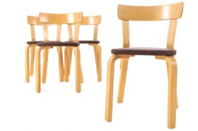 Alvar Alto. Four dining chairs (4)