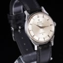 Omega 'Constellation'. Men's steel watch with silver pie-pan dial
