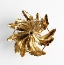Blomsterbroche, 18 kt. guld