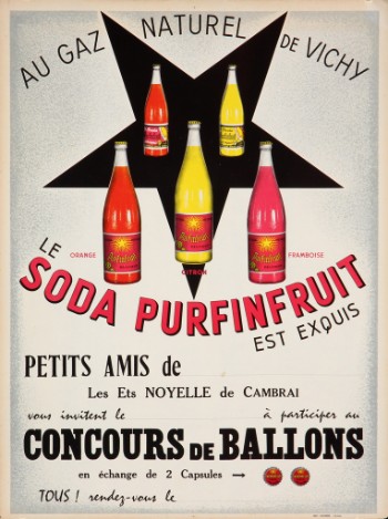 Fransk plakat, Le Soda Purfinfruit, ca. 1950erne