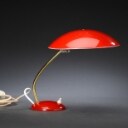  Christian Dell. Kaiser bordlampe, model 6782, rød