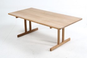 Børge Mogensen. Coffee table/shaker table, solid soap-treated oak