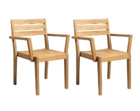 Four garden chairs. Model Cila - Teak (4)