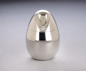 Søren Georg Jensen for Georg Jensen. Sennepskrukke af sterlingsølv, nr. 965