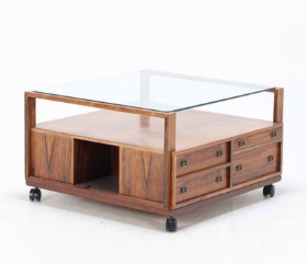 Henning Korch for Silkeborg Møbelfabrik: Rosewood coffee table, 1960s