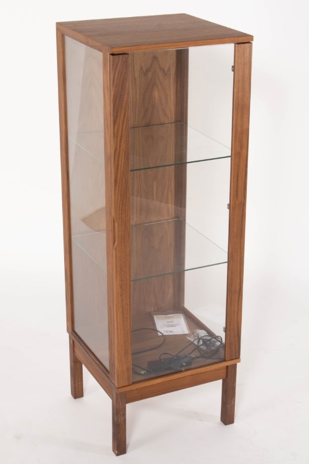 436. Klim Furniture. Display cabinet made of oiled walnut, model V301