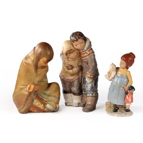 Lladro, Nadal. Samling figurer af keramik (3)