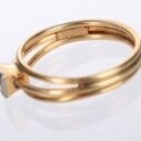 Edvard Berg, København. Diamantring af 14 kt. guld