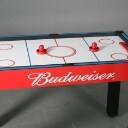 Multi-spillebord med stel i hård plast, 9 spil bla.bordfodbold bordtennis, bordhockey..,