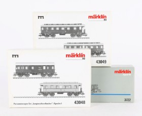 Märklin 3722+43048+43049 Digital HO: Elektrisk lokomotiv BR E 94 samt 'Langenschwalbacher' passenger car sets (3)